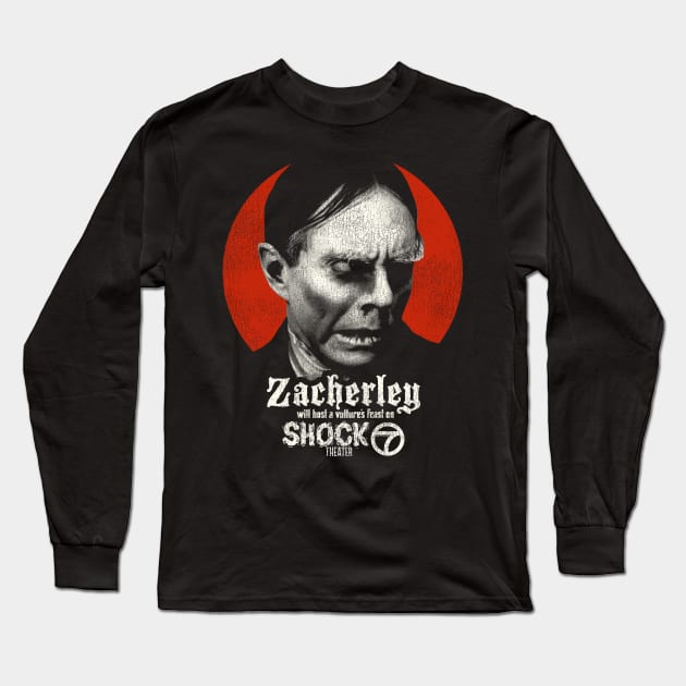 Zacherley "Roland" Horror Host of Shock Theater Long Sleeve T-Shirt by darklordpug